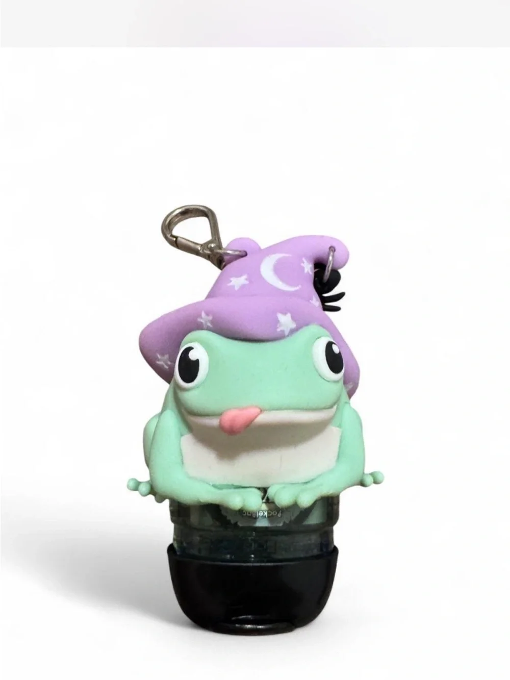 Bath and body works Frog Wizard PocketBac Holder Keychain